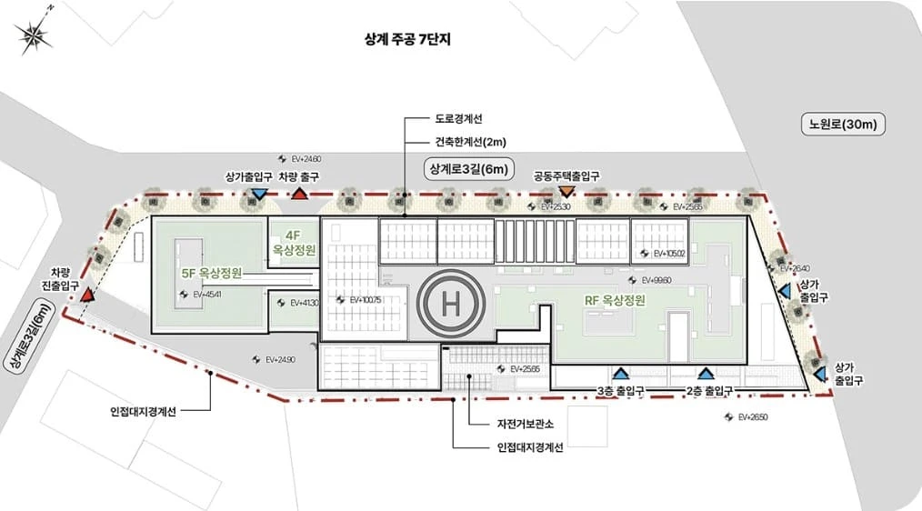 노원역 역세권 프리미엄을 누리는 해링턴플레이스 노원 단지 외관